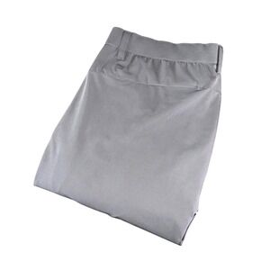 Fabletics Pants Mens 36x32 Gray Stretch Woven Slim Straight Travel Chino Pockets